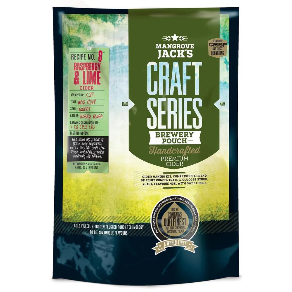 MANGROVE JACKS CRAFT SERIES RASPBERRY & LIME CIDER 2.4kg