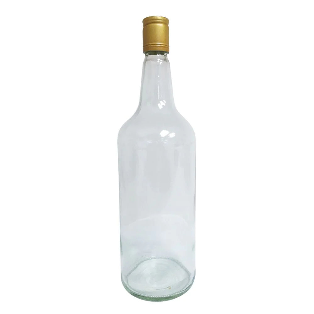 GLASS SPIRIT BOTTLE WITH LIDS 1125ML