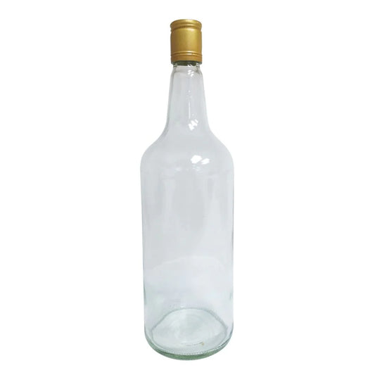 GLASS SPIRIT BOTTLE WITH LIDS 1125ML
