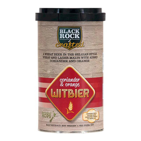 BLACK ROCK Crafted Coriander & Orange Witbier Beer Kit 1.7kg