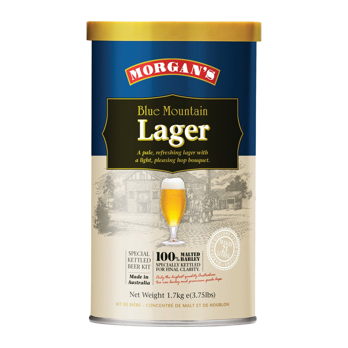 Morgans Blue Mountain Lager 1.7Kg