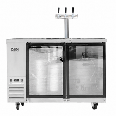 Super Deluxe Compact Two Door Kegerator