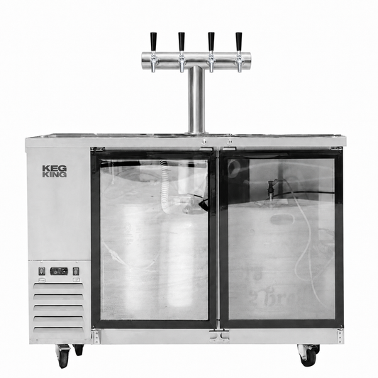 Super Deluxe Compact Two Door Kegerator