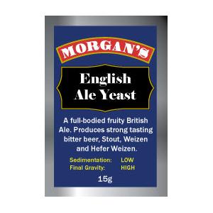 Morgan's English Ale Yeast 15g sachet.