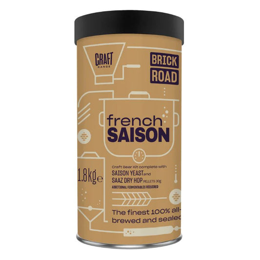 Brick Road Belgian French Saison with Saaz dry hops 1.8Kg