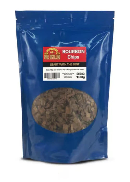 PURE DISTILLING BOURBON CHIPS 100g