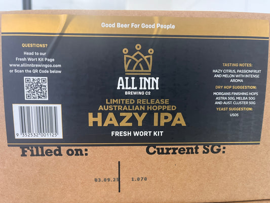 All In Brewing Aussie Hopped Hazy IPA Fresh Wort Kit