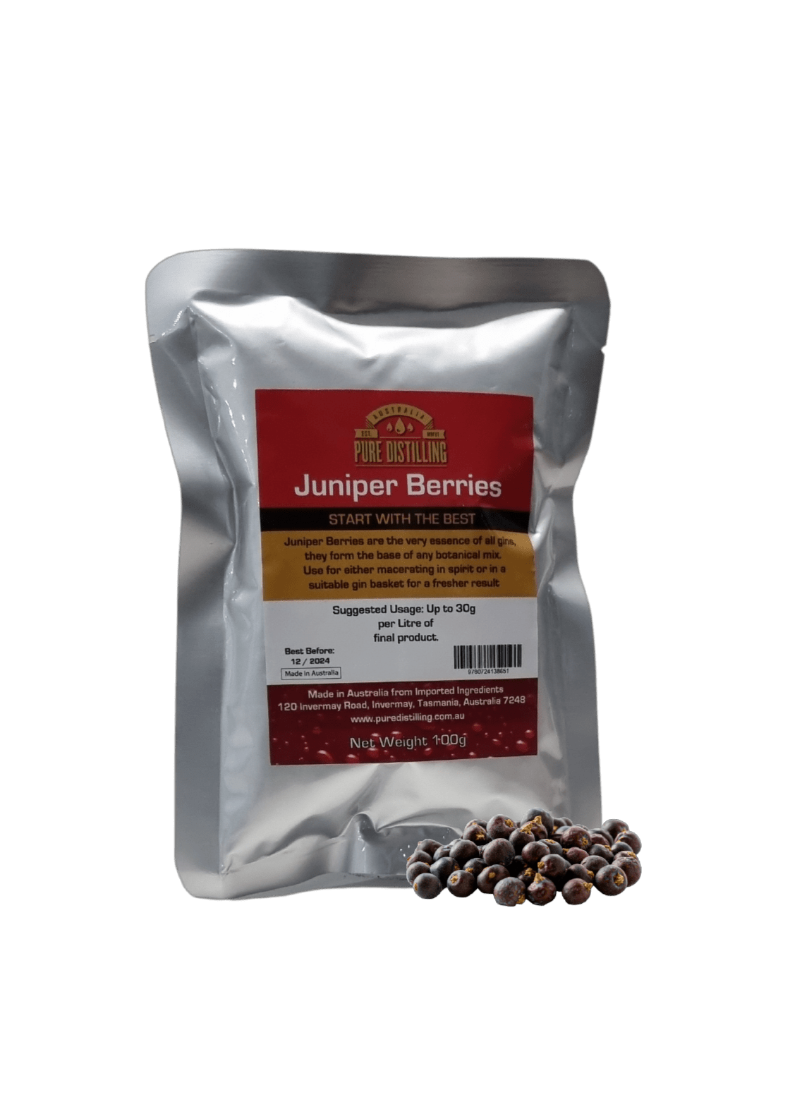 BOTANICALS GIN JUNIPER BERRIES 100g