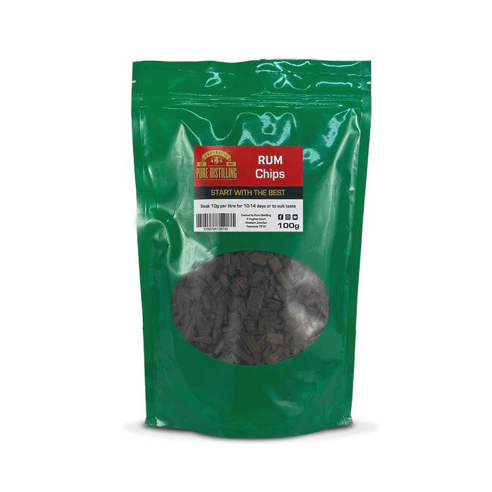 PURE DISTILLING RUM CHIPS 100g