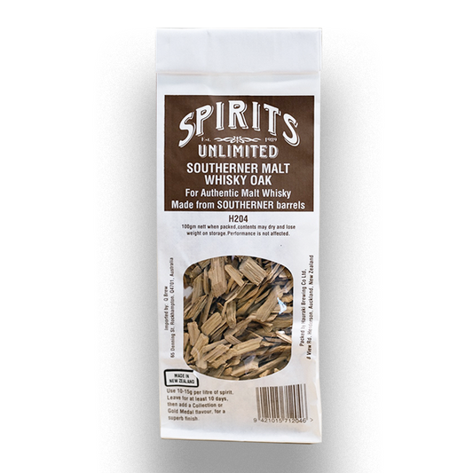 SPIRITS UNLIMITED SOUTHERNER MALT WHISKEY OAK CHIPS 100g