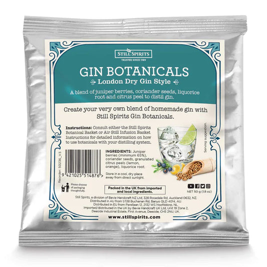 STILL SPIRITS GIN BOTANICALS LONDON DRY 50.3g