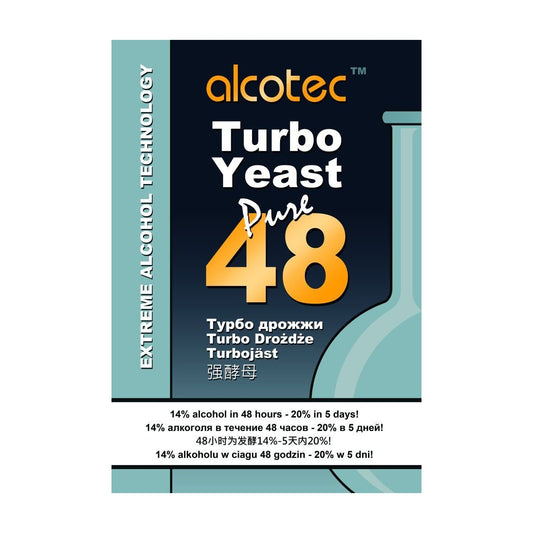 Alcotec 48 Pure Turbo Yeast packet.