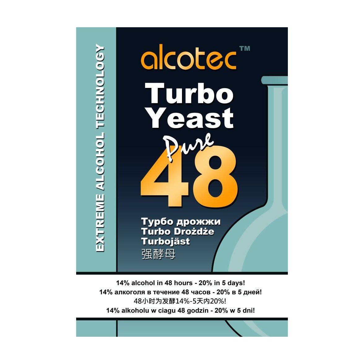 Alcotec 48 Pure Turbo Yeast packet.