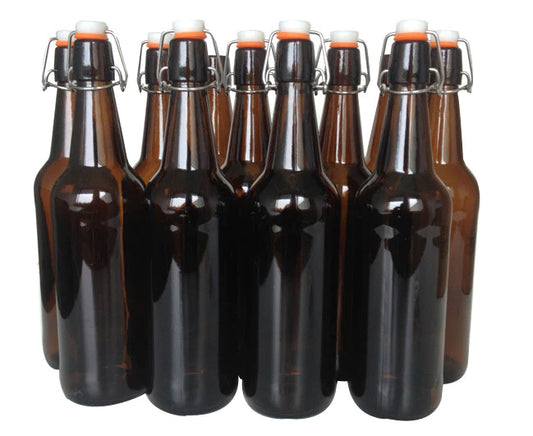 MANGROVE JACKS AMBER FLIP TOP BOTTLES 750ML X 12