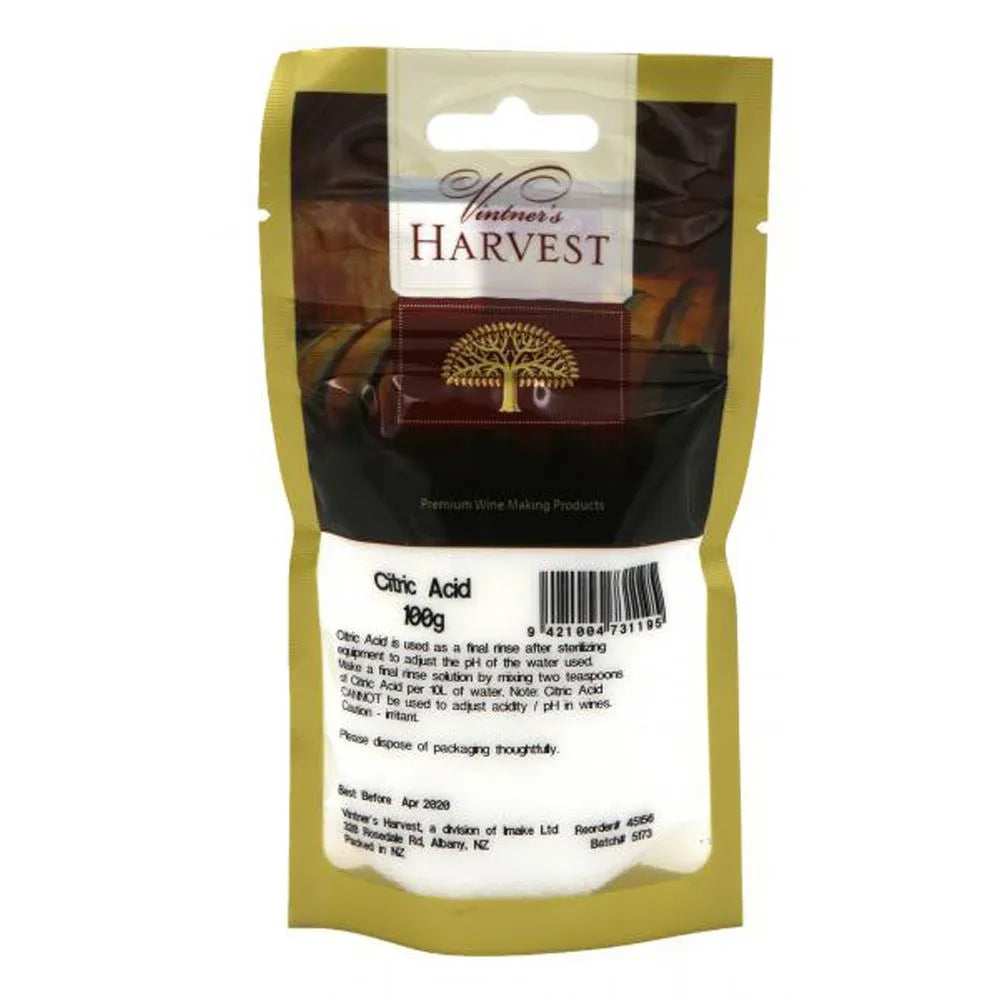 VINTNER'S HARVEST CITRIC ACID 100g