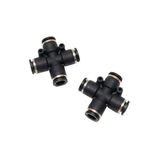 4 Way Push In Fitting Suits 8mm Line (5/16)