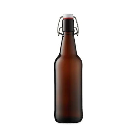 AMBER FLIP TOP BOTTLES 500ML