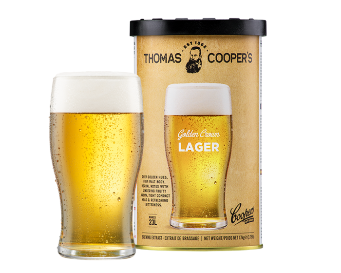 THOMAS COOPERS GOLDEN CROWN LAGER 1.7kg