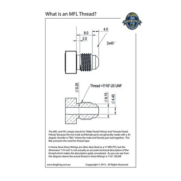 MFL Gas Premium Ball Lock Disconnect (Grey)