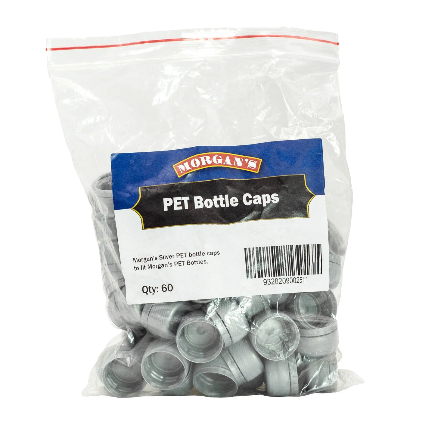 MORGANS PET BOTTLE CAPS SCREW ON X 60