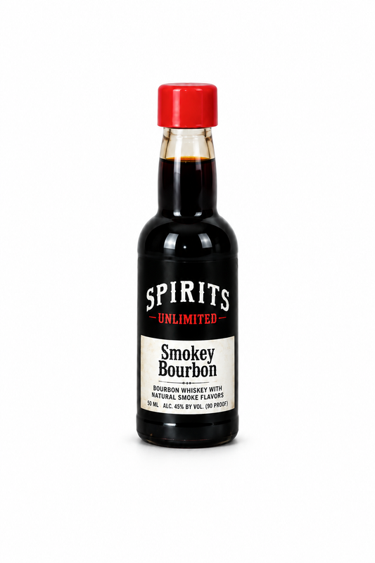 Smokey Bourbon bottle on a white background