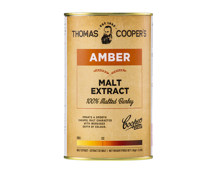 THOMAS COOPERS AMBER MALT EXTRACT 1.5Kg