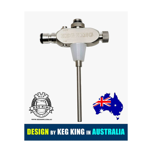 UltraFill for Ultratap counter pressure bottle filler with Keg King branding.