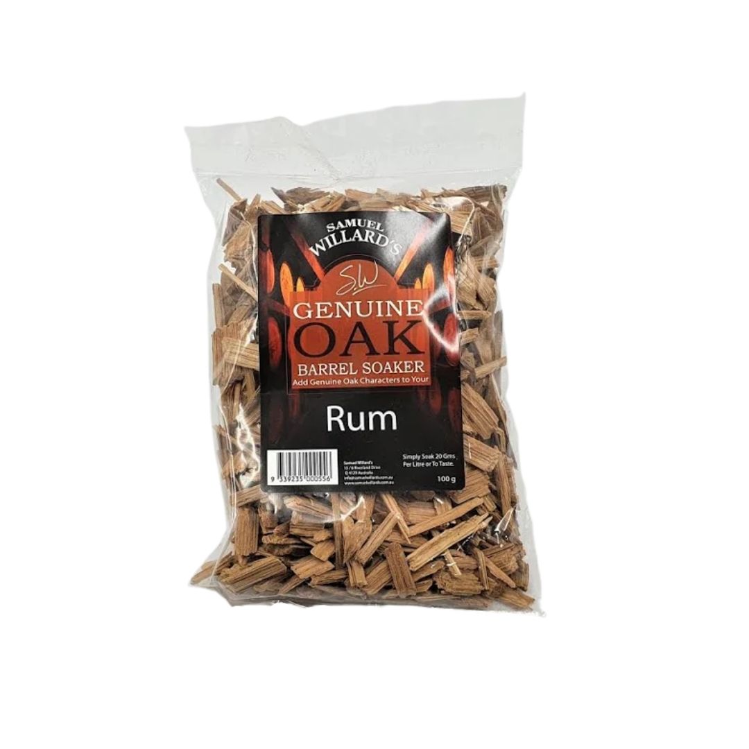 SAMUEL WILLARDS OAK BARREL RUM SOAKERS 100g