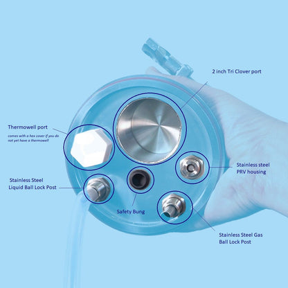 Apollo Stainless Steel Pressure Lid (2in Tri-Clover)