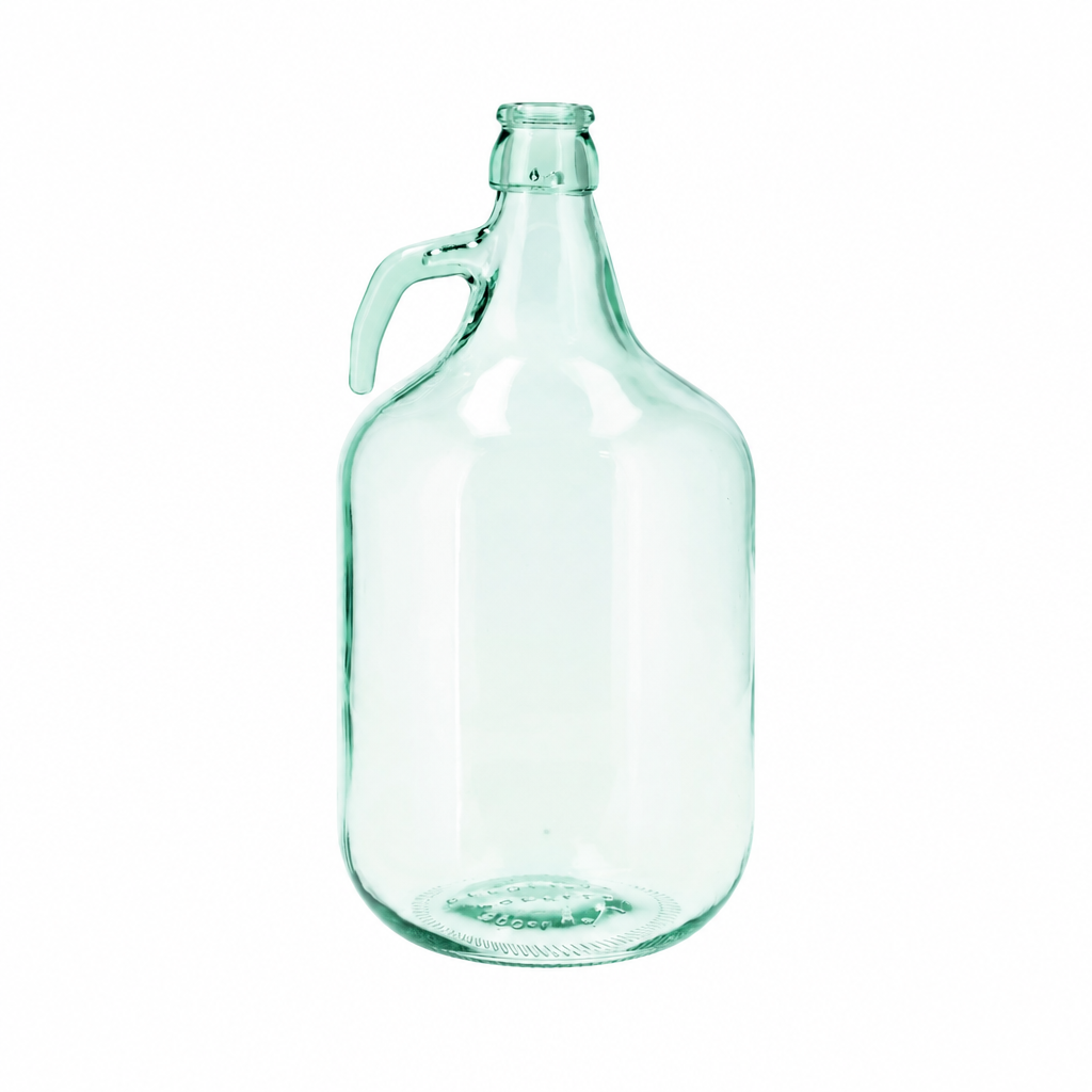 5L glass demijohn with more space around it