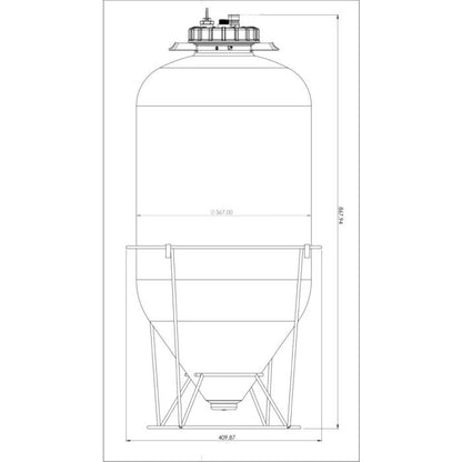 Apollo Snub Nose 60L Pressure Fermenter