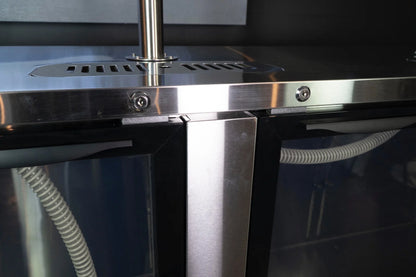Super Deluxe Three Door Kegerator