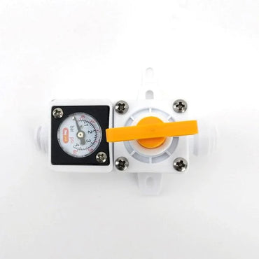 Inline Regulator with integrated gauge (0-60psi) 8mm duotight
