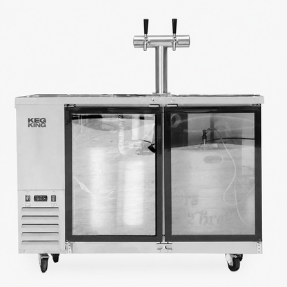 Super Deluxe Compact Two Door Kegerator