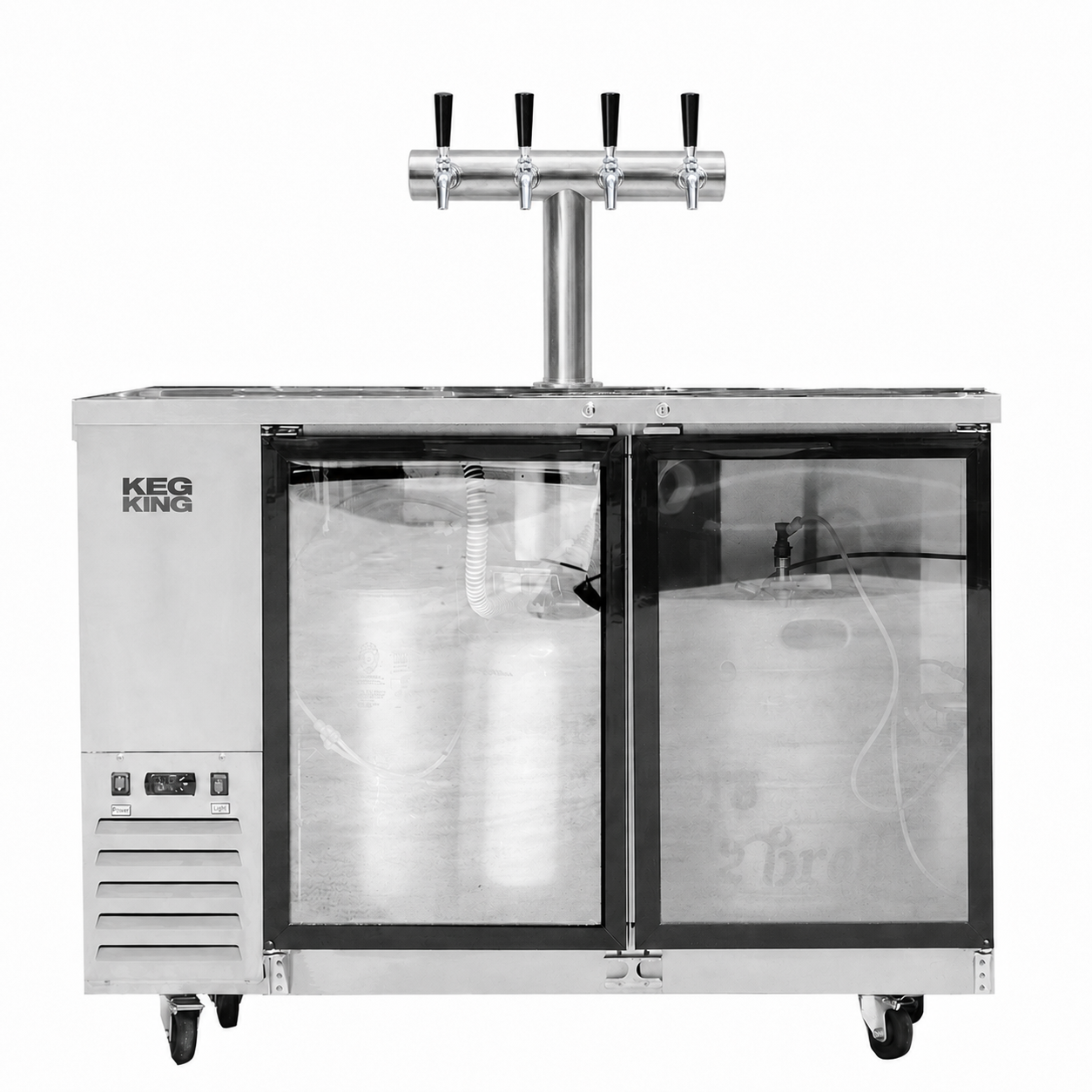 Super Deluxe Compact Two Door Kegerator