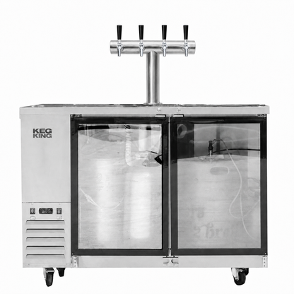 Super Deluxe Compact Two Door Kegerator