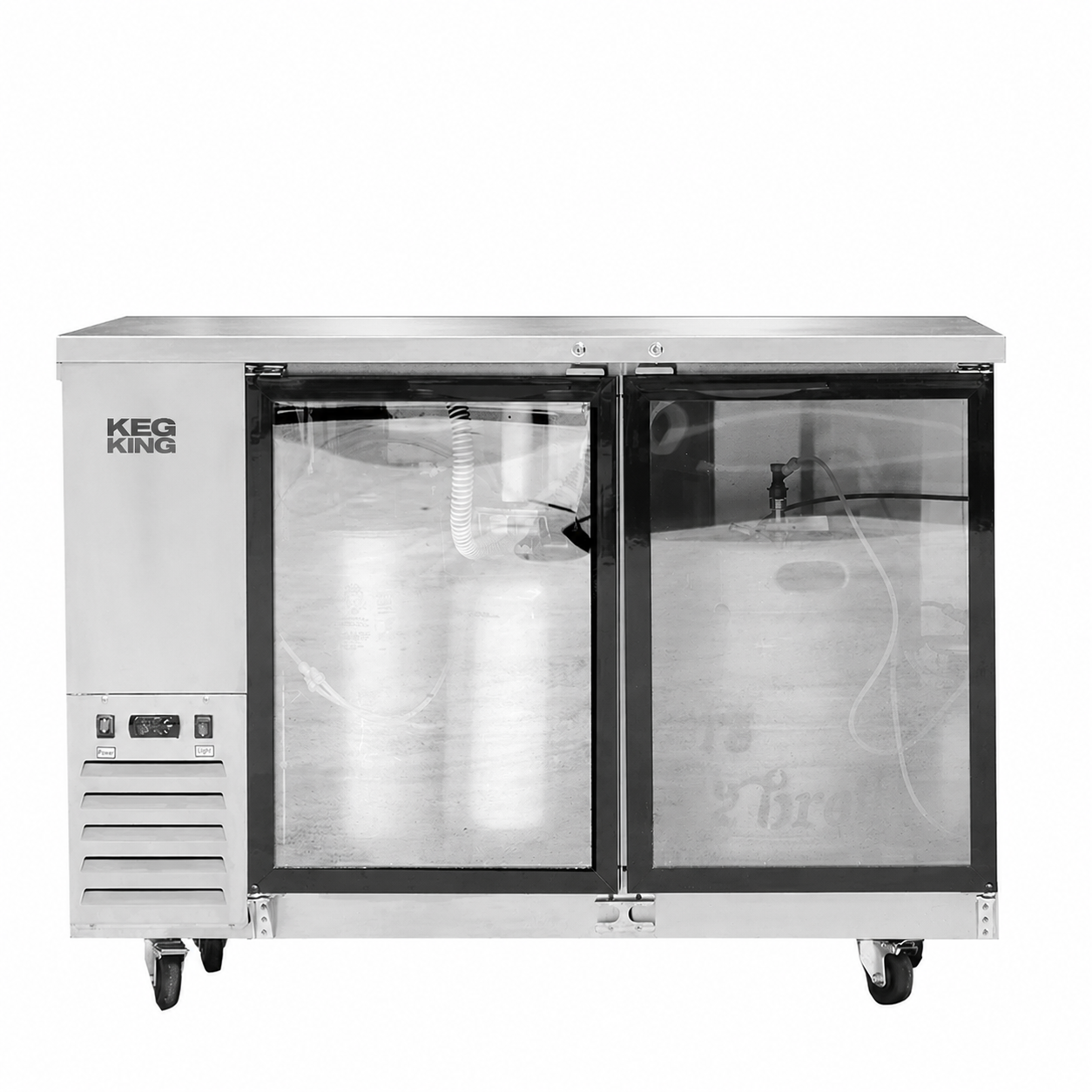 Super Deluxe Compact Two Door Kegerator