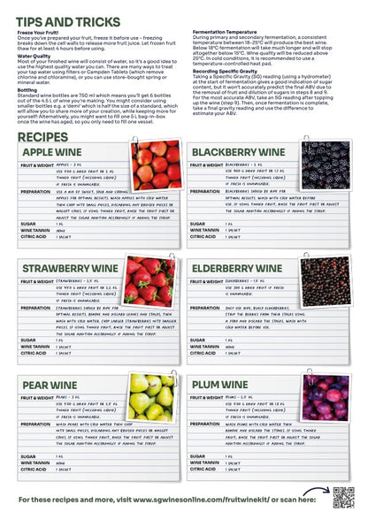 SG Wines Fruit Wine Kit