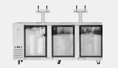 Super Deluxe Three Door Kegerator