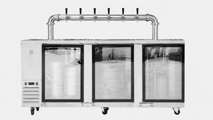 Super Deluxe Three Door Kegerator