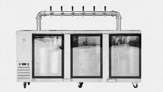 Super Deluxe Three Door Kegerator