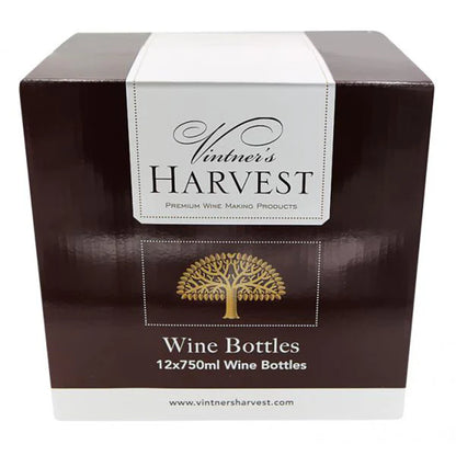 Vintner's Harvest Wine Bottles 12 x 750ml Bordeaux bottles