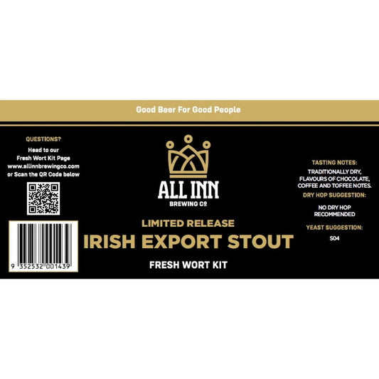 All Inn Brewing Irish Export Stout Fresh Wort Kit