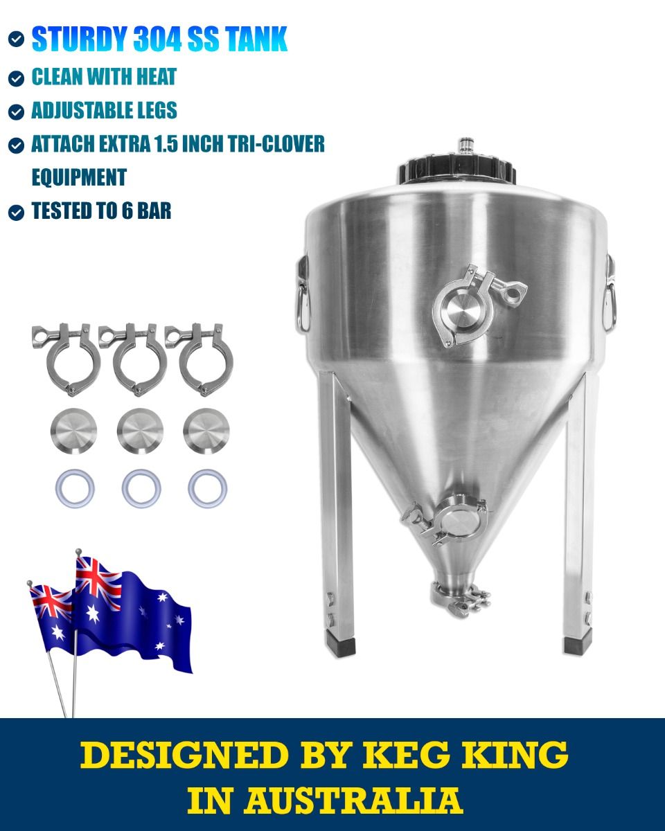 Apollo TITAN 30L Stainless Steel Pressure Fermenter