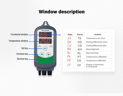INKBIRD FRIDGE DUAL TEMPERATURE CONTROLLER