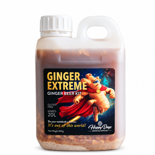 Ginger Extreme DIY Beer Kit on a white background