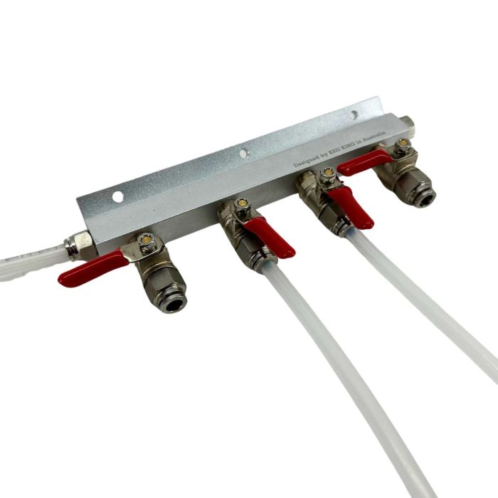 4 Way Gas Line Manifold Push In MANIFOLD