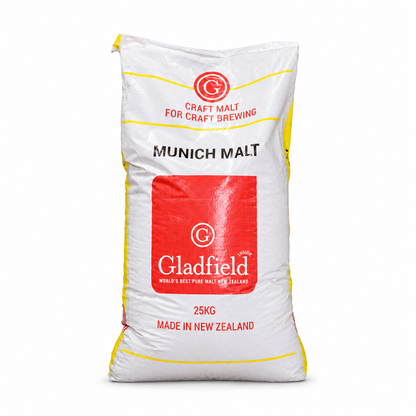 Munich Malt 25Kg bag in a matching square white frame