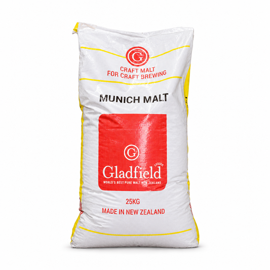 Munich Malt 25Kg bag in a matching square white frame