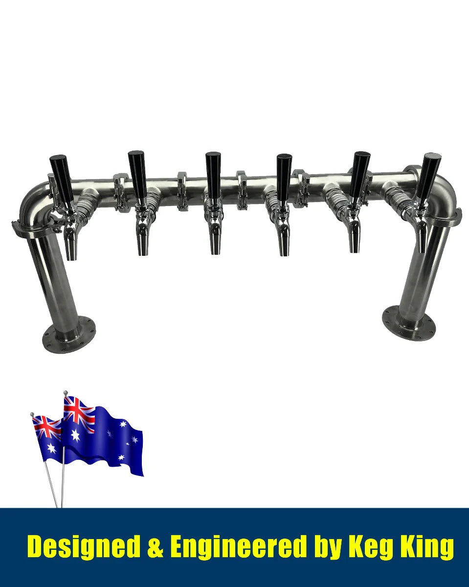 Modular Beer Tower Font with Six Taps